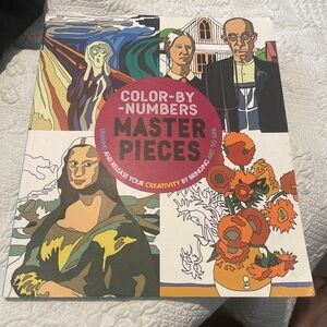 Color-By-Numbers Masterpieces Art Book